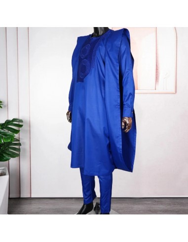 Boubou Africain En Bazin Riche Pour Homme Les magasins à Paris