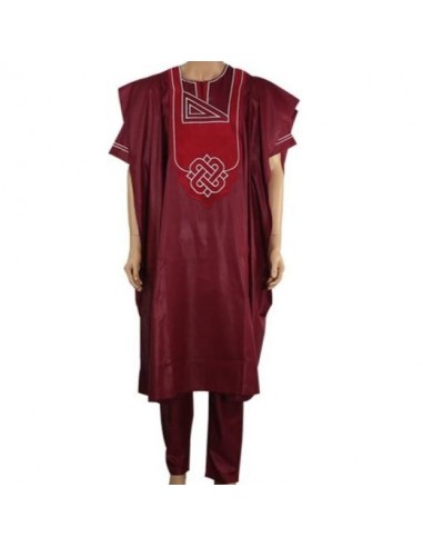 Boubou Homme Africain Rouge pas cher