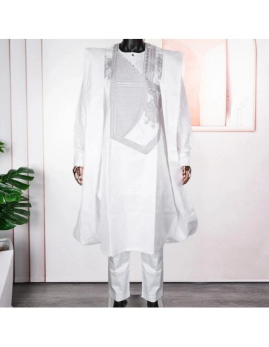 Boubou Africain Blanc acheter