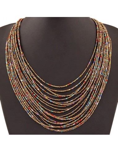 Collier Africain Multicolore Paris Déstockage Promo