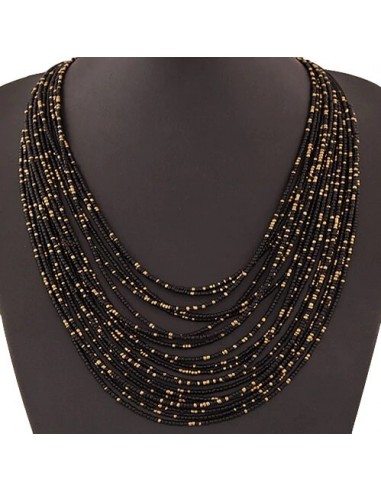 Collier Africain Noir Et Marron 50-70% off 