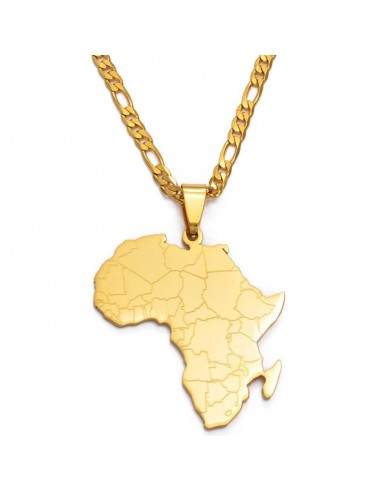 Collier Africain Continent le des métaux précieux