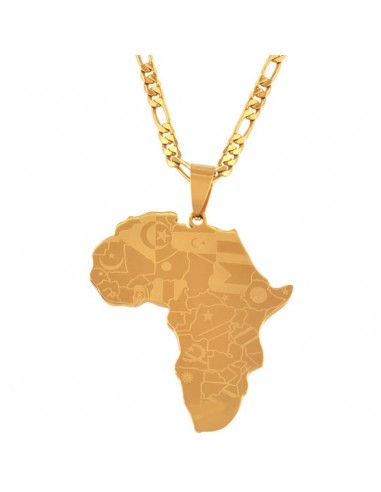 Collier Africain Carte D'Afrique Venez découvrir notre 