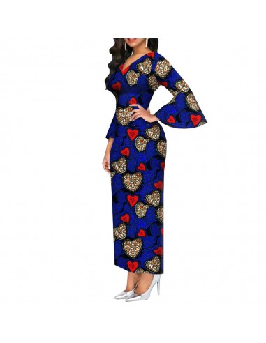 Robe Africaine Longue Stylée rembourrage situé sous