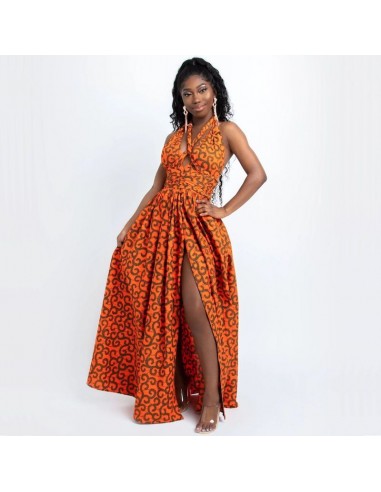 Robe Africaine Grande Taille Orange les ligaments