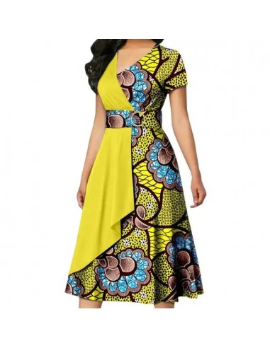 Robe Africaine Jaune Dans la société mordern