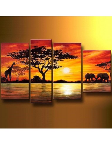 Grand Tableau Savane Africaine votre