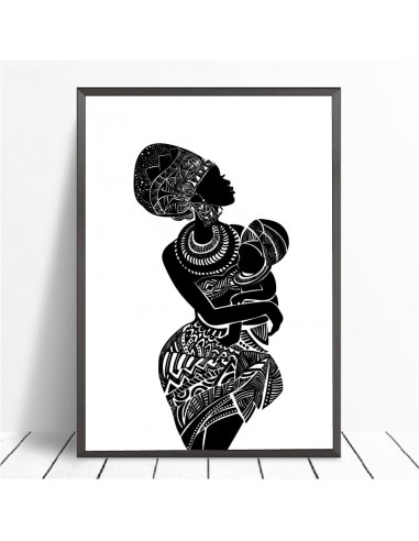 Tableau Femme Africaine Avec Enfant de votre