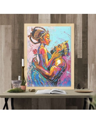 Tableau Africain Amoureux prix pour 