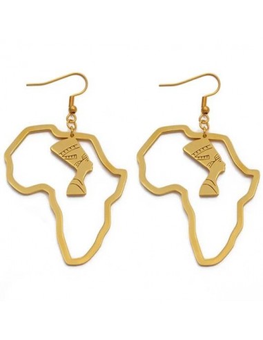 Boucles D'Oreilles En Forme De L'Afrique Livraison rapide