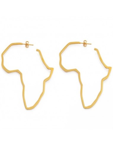 Boucles D'Oreilles Carte Afrique Créoles de technologie