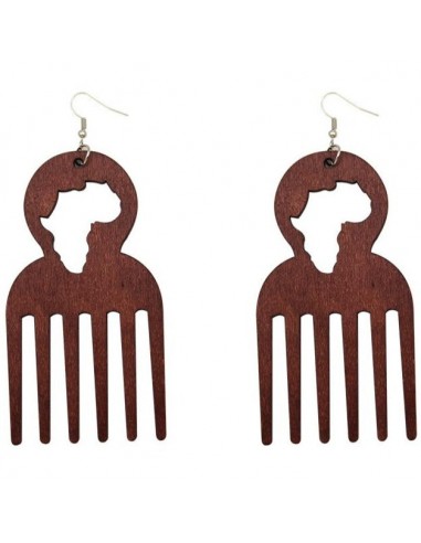 Boucles D'Oreilles Peigne Africain pas cher 