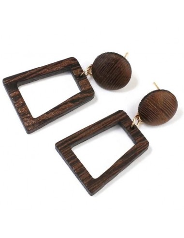 Boucles D'Oreilles Afrique Bois En savoir plus