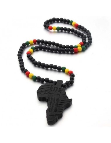 Collier en Bois Africain basket pas cher