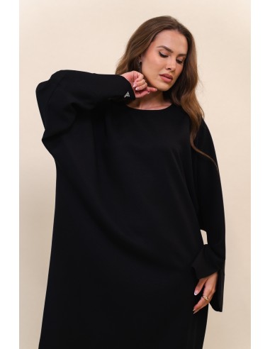 SLIT DRESS DEEP BLACK 50-70% off 