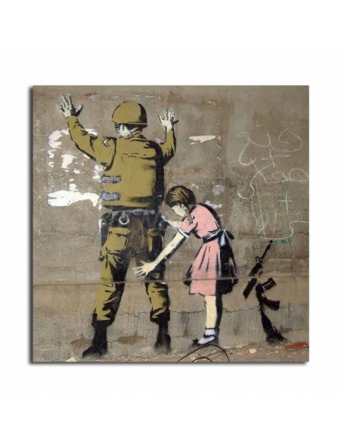 Tableau Banksy La Fille et Le Soldat meilleur choix