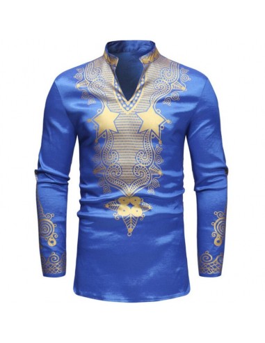 Dashiki Homme Bleu les ctes