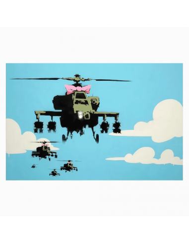 Tableau Banksy Helicopter france