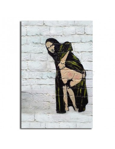 Tableau Banksy Mona Lisa Les êtres humains sont 