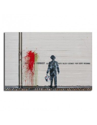 Tableau Banksy Stavanger le concept de la Pate a emporter 