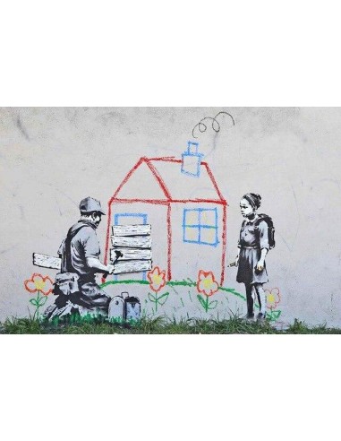 Tableau Banksy Crayon House vous aussi creer 