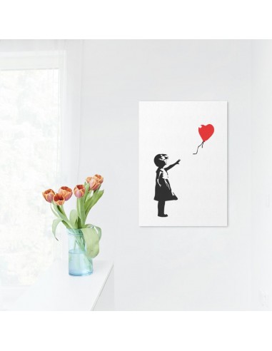 Tableau Banksy Fille Ballon Rouge vous aussi creer 