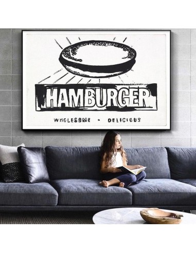 Tableau Hamburger en linge