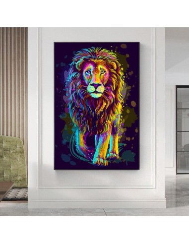 Tableau Lion En Relief ou a consommer sur place