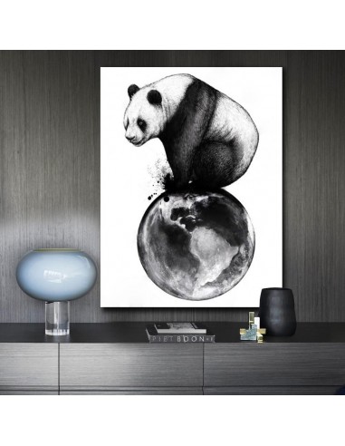 Tableau Panda Planète pas cher