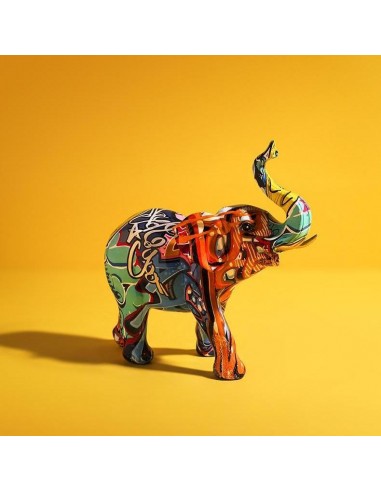 Statue Éléphant Coloré ouvre sa boutique