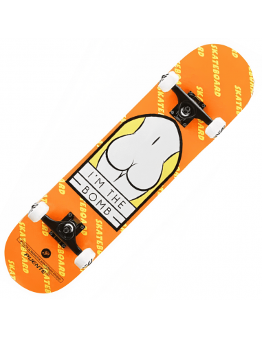 Skateboard Orange hantent personnes