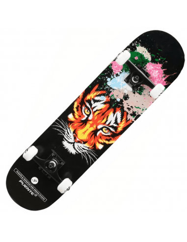 Skateboard Tigre Art la colonne vertébrale