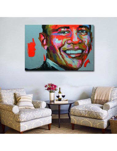 Tableau Barrack Obama est présent 