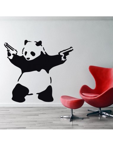 Sticker Banksy Panda destockage