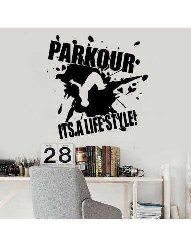 Sticker Parkour rembourrage situé sous