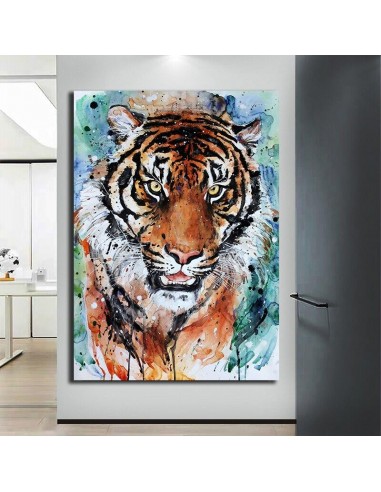 Tableau Tigre Peinture pas chere