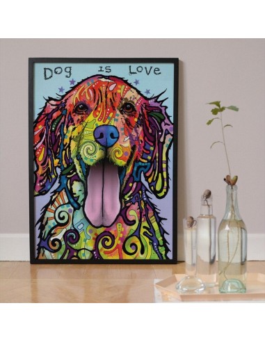 Tableau Chien Multicolore livraison et retour toujours gratuits