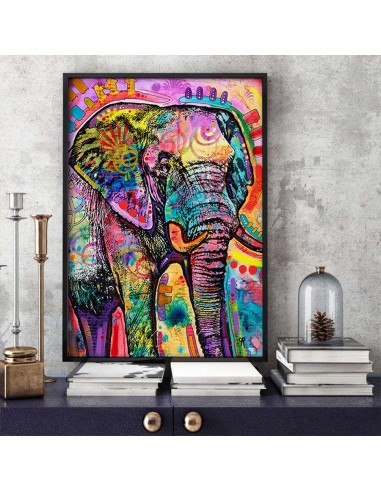 Tableau Éléphant Couleur livraison gratuite