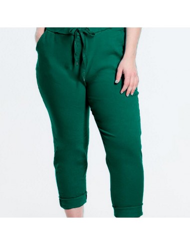 PANTALON EN TOILE VERT Découvrez la collection