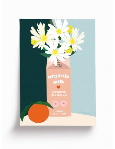 La mini'affiche Organic milk. store