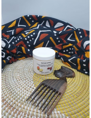 Kit de Crème capillaire aux beurre de mangue et a l'hibiscus et son peigne afro Dans la société mordern