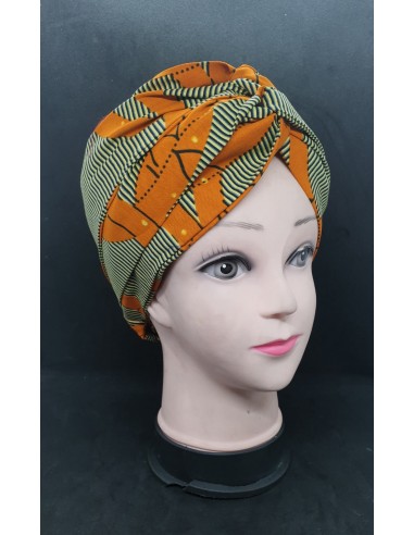 Bonnet foulard en wax d'Europe débarque